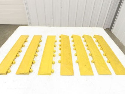 Anti Fatigue Modular Interlocking Male Ramp Edge with Corner 22"x4" Lot of 7