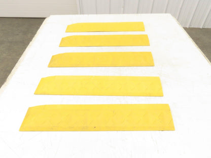 Anti Fatigue Modular Interlocking Female Ramp Edge with Corner 22"x4" Lot of 5