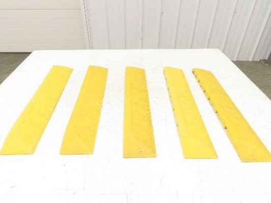Anti Fatigue Modular Interlocking Female Ramp Edge with Corner 22"x4" Lot of 5