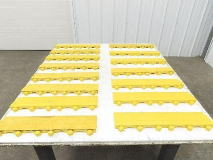 Anti Fatigue Modular Interlocking Male Ramp Edge 18"x4" Lot of 15