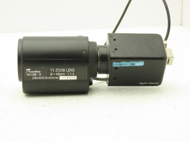 Hindsight gigE Industrial High Speed Video Camera Rainbow H6X8M-II 8-48mm Lens