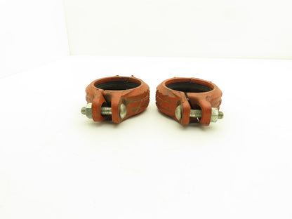 Victaulic Style 07 Zero Flex 3" Grooved Pipe Coupling w/Gasket Lot of 2