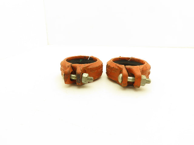 Victaulic Style 07 Zero Flex 3" Grooved Pipe Coupling w/Gasket Lot of 2