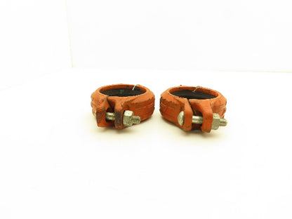 Victaulic Style 07 Zero Flex 3" Grooved Pipe Coupling w/Gasket Lot of 2