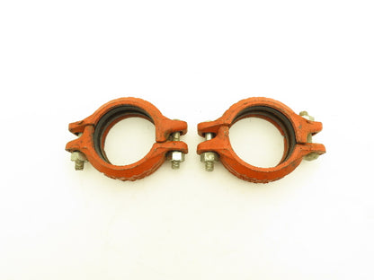 Victaulic Style 07 Zero Flex 3" Grooved Pipe Coupling w/Gasket Lot of 2