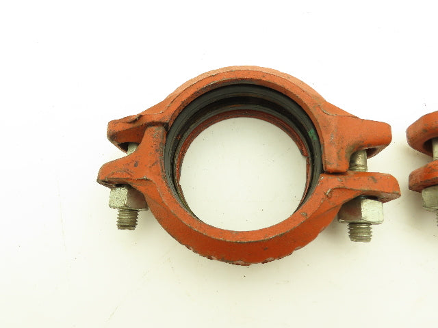 Victaulic Style 07 Zero Flex 3" Grooved Pipe Coupling w/Gasket Lot of 2