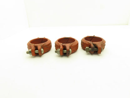 Victaulic Style 07 Zero Flex 3" Grooved Pipe Coupling No Gasket  Lot of 3