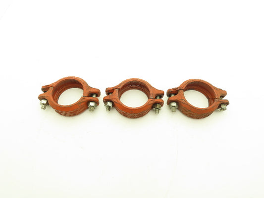 Victaulic Style 07 Zero Flex 3" Grooved Pipe Coupling No Gasket  Lot of 3
