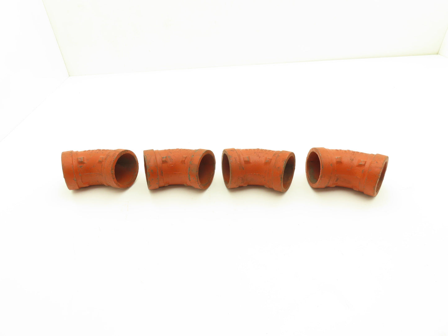 Victaulic 7051 Gruvlok 2" Grooved End 45° Elbow Fitting Ductile Iron  Lot of 4