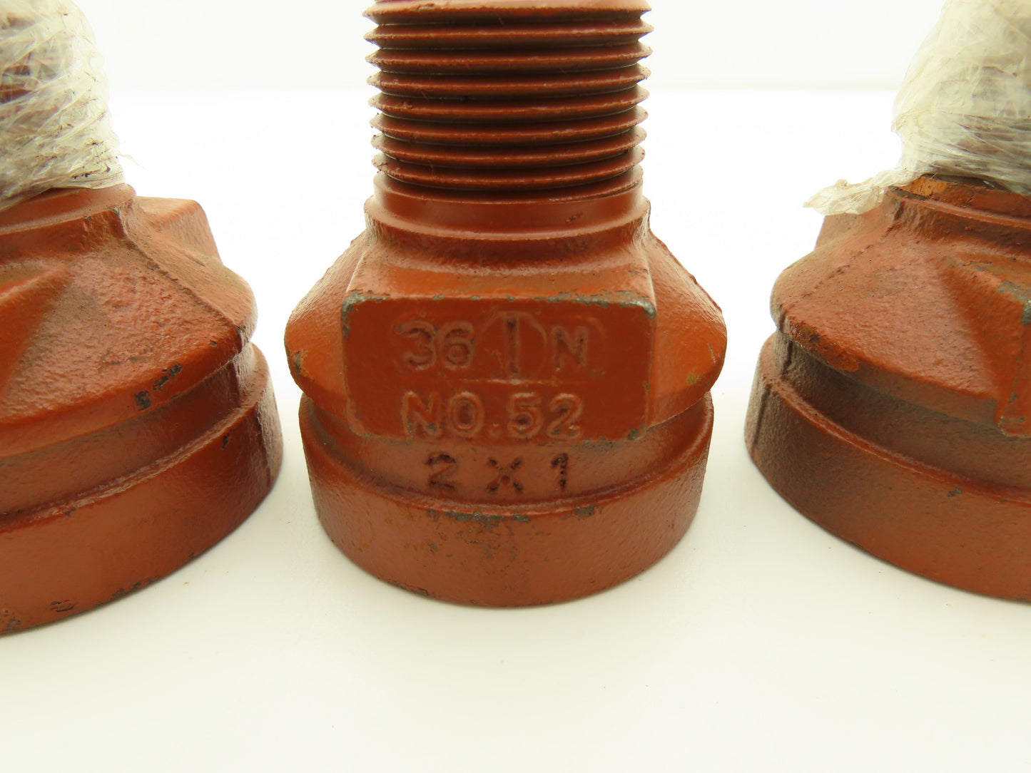 Victaulic No 52  2x1" NPT Grooved x Threaded Male Reducer Fitting  Lot of 4