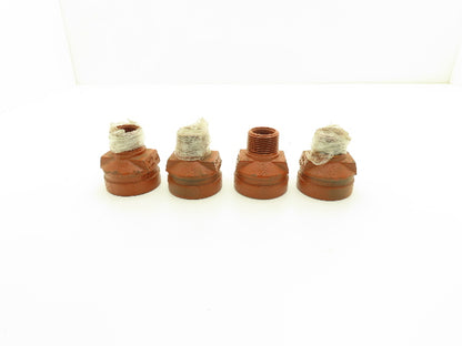 Victaulic No 52  2x1" NPT Grooved x Threaded Male Reducer Fitting  Lot of 4