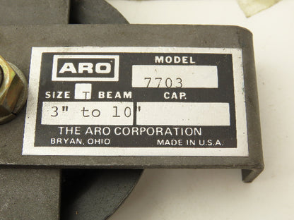 ARO 7703 I-Beam Hose Trolley Kit 2 Two Wheel Lot of 2