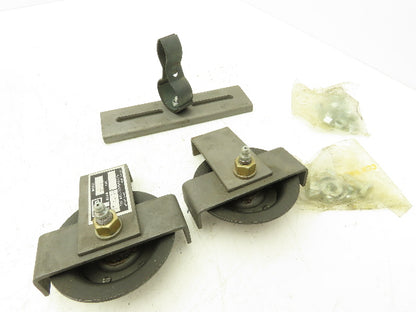 ARO 7703 I-Beam Hose Trolley Kit 2 Two Wheel Lot of 2