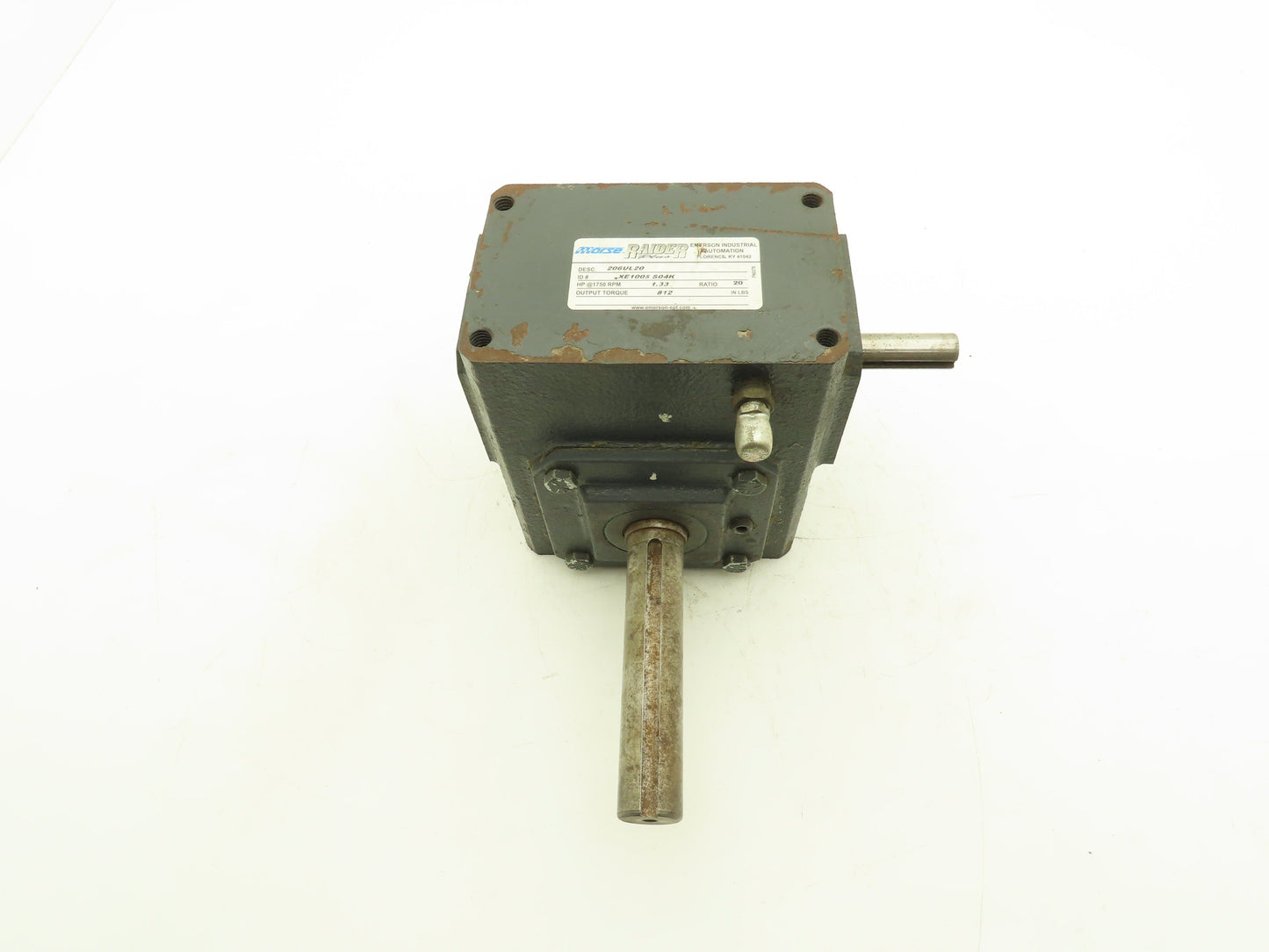 Morse Raider 206UL20 Gearbox 20:1 Reducer 1.3hp 88rpm LH Output Ext-Shaft