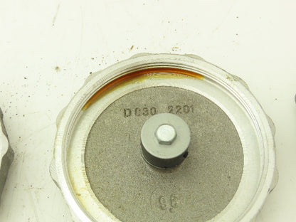 D 030 2201 Oil Cap Lid 3-1/4"-12 Thread 7/8" Hex Magnetic Center Lot of 8