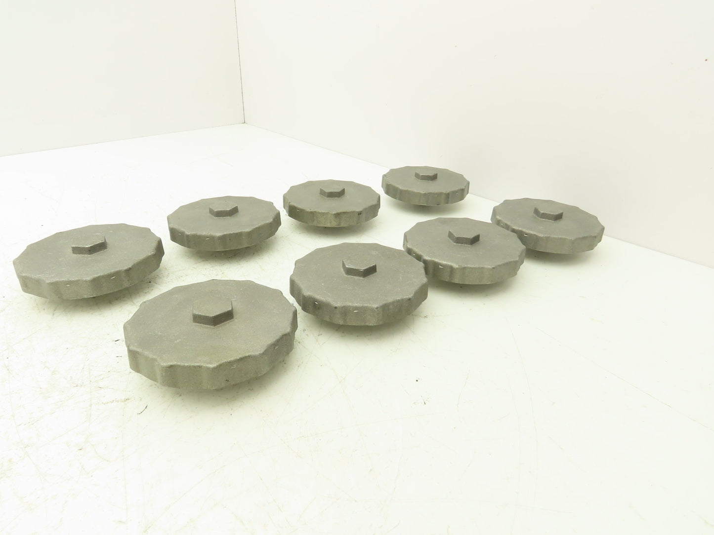 D 030 2201 Oil Cap Lid 3-1/4"-12 Thread 7/8" Hex Magnetic Center Lot of 8