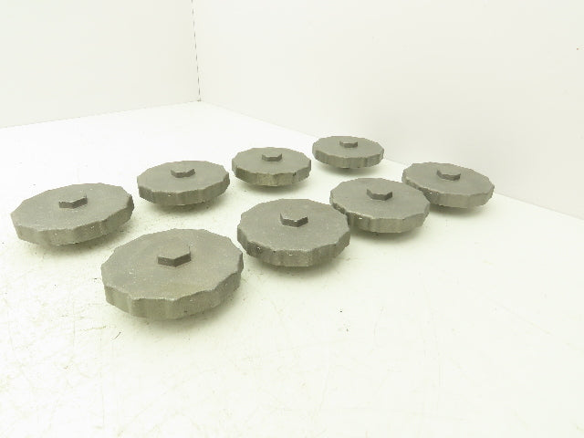 D 030 2201 Oil Cap Lid 3-1/4"-12 Thread 7/8" Hex Magnetic Center Lot of 8