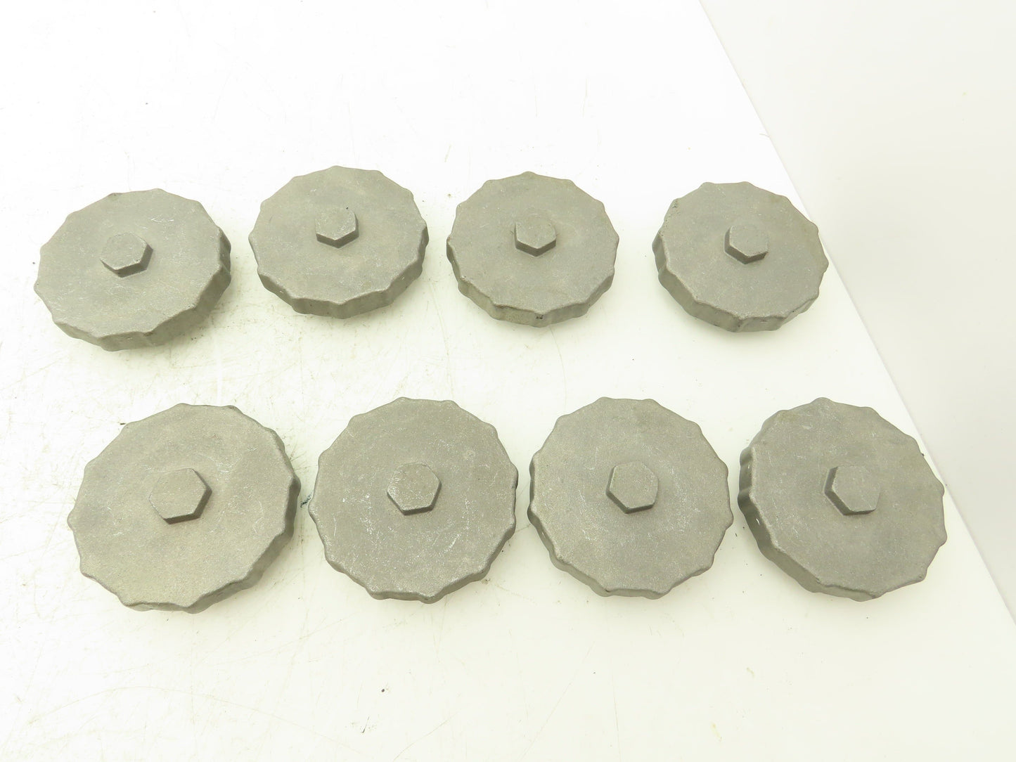 D 030 2201 Oil Cap Lid 3-1/4"-12 Thread 7/8" Hex Magnetic Center Lot of 8