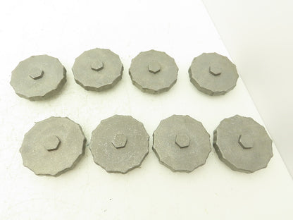 D 030 2201 Oil Cap Lid 3-1/4"-12 Thread 7/8" Hex Magnetic Center Lot of 8