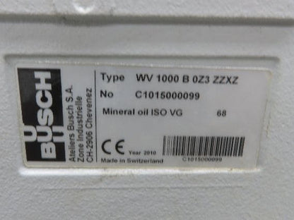 Busch BNV1000A0400 Combi Cobra Screw Vacuum Pump 0.001hPa 8.6kw 3Ph Booster 4kw