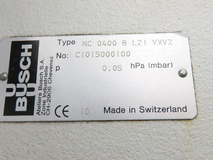 Busch BNV1000A0400 Combi Cobra Screw Vacuum Pump 0.001hPa 8.6kw 3Ph Booster 4kw