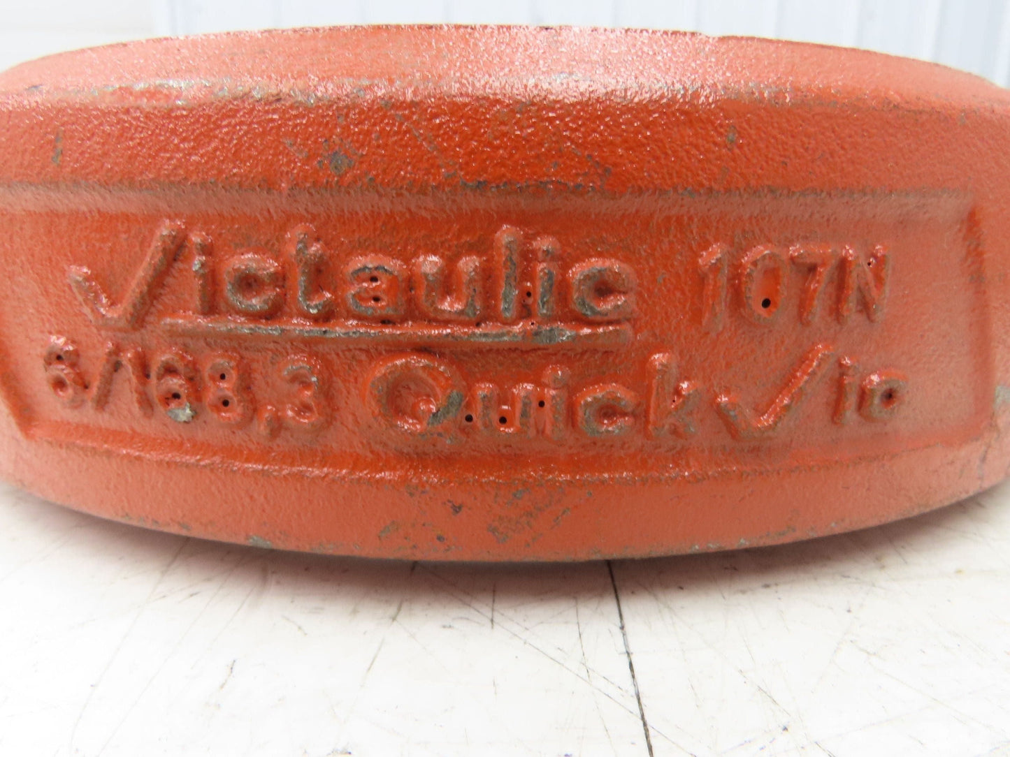 Victaulic 107N QuickVic 6" Rigid Coupling Grooved Pipe Fitting w/Gasket Lot of 2