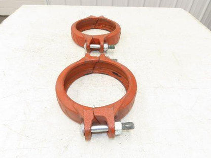 Victaulic 107N QuickVic 6" Rigid Coupling Grooved Pipe Fitting No Gasket Lot of2