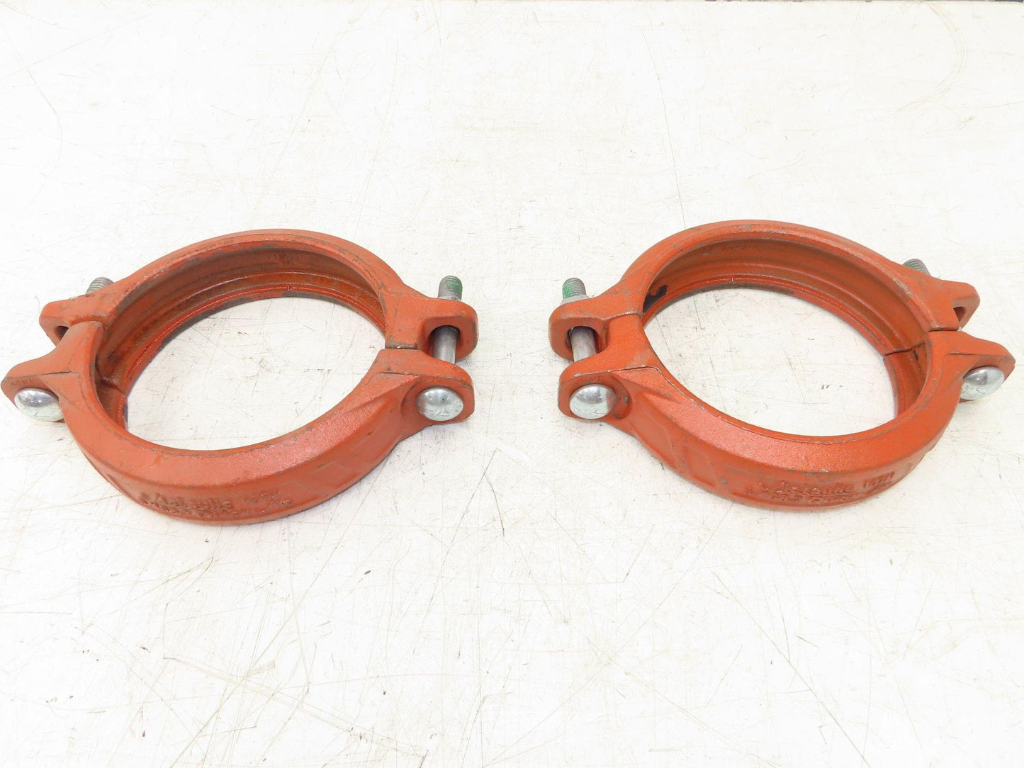 Victaulic 107N QuickVic 6" Rigid Coupling Grooved Pipe Fitting No Gasket Lot of2