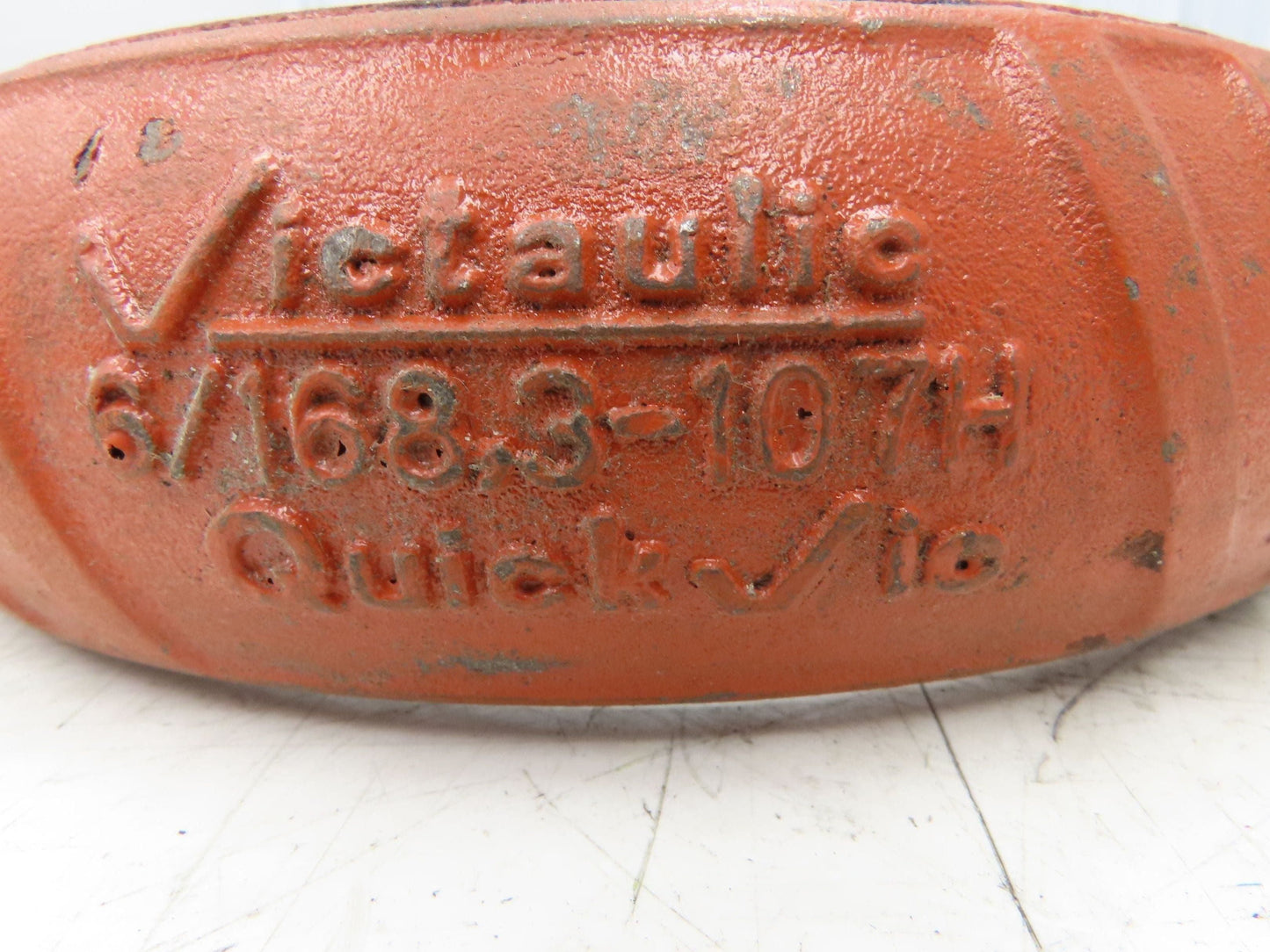 Victaulic 107H QuickVic 6" Rigid Coupling Grooved Pipe Fitting w/Gasket Lot of 2