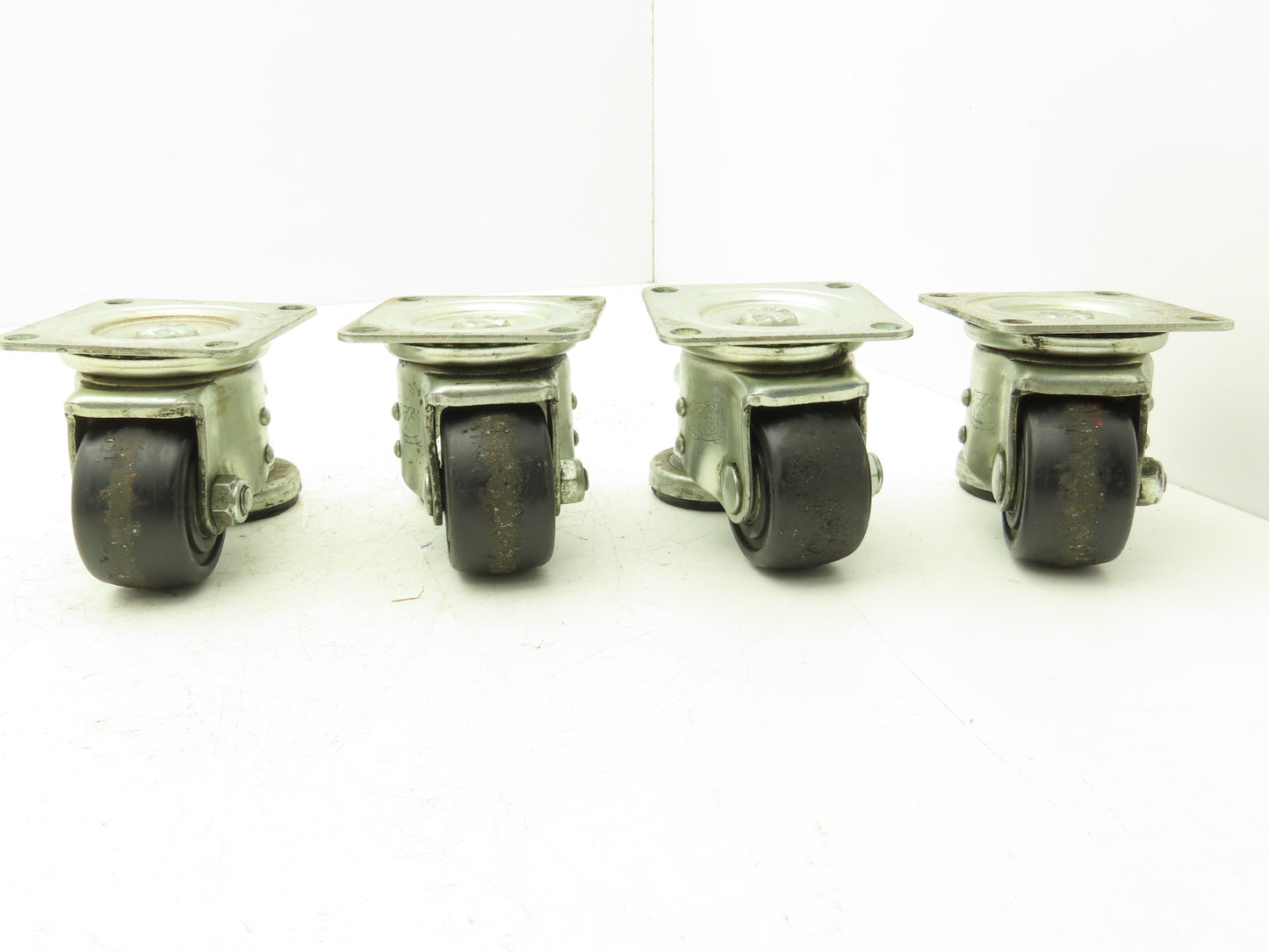 Caster Wheel 65x38mm (2-9/16"x1-1/2") With Stopper Brake Foot Lot of 4