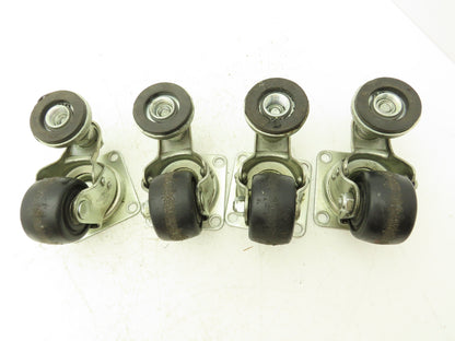Caster Wheel 65x38mm (2-9/16"x1-1/2") With Stopper Brake Foot Lot of 4