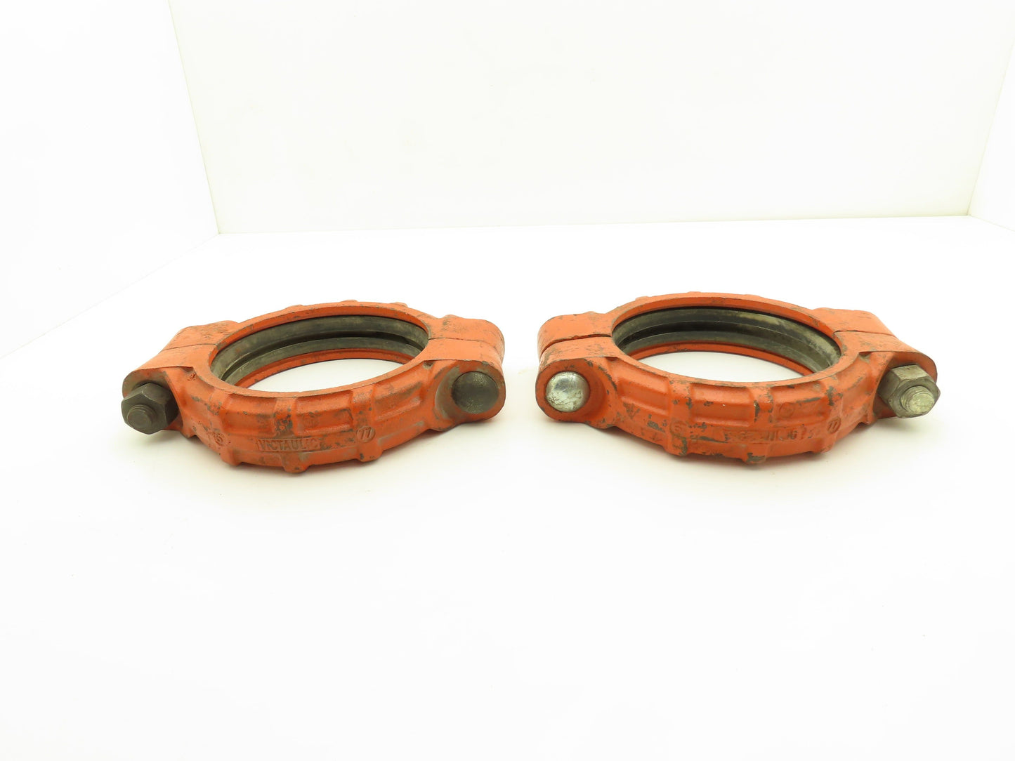 Victaulic 77 QuickVic 6" Rigid Coupling Grooved Pipe Fitting w/Gasket Lot of 2