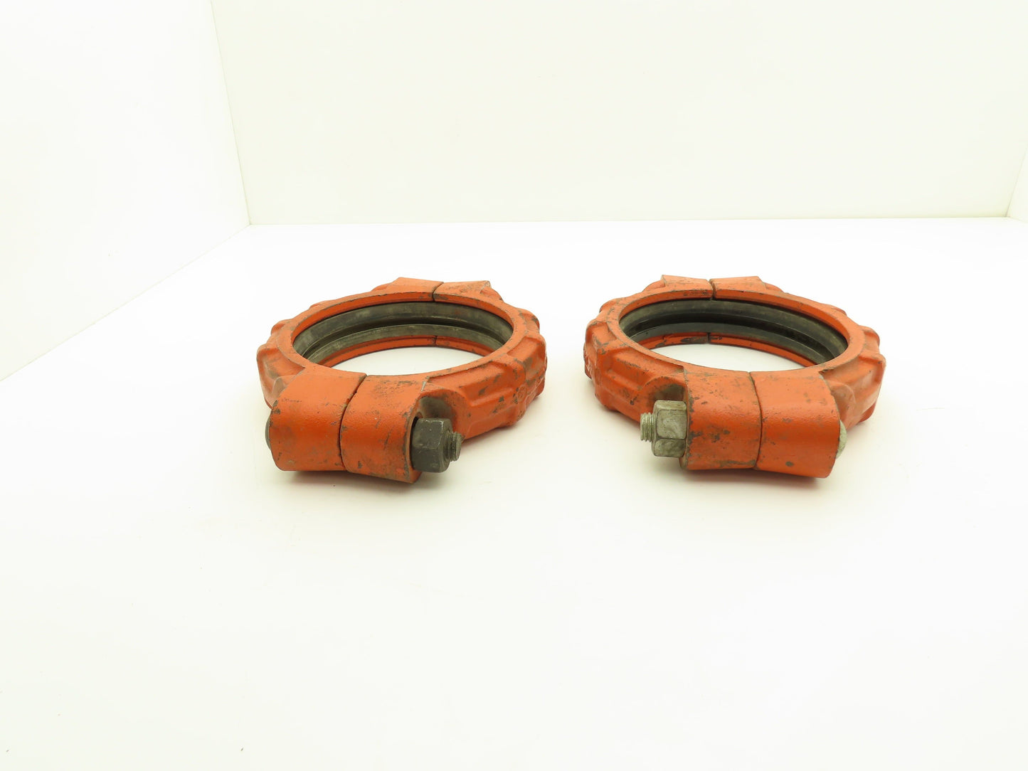 Victaulic 77 QuickVic 6" Rigid Coupling Grooved Pipe Fitting w/Gasket Lot of 2