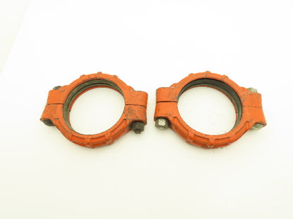 Victaulic 77 QuickVic 6" Rigid Coupling Grooved Pipe Fitting w/Gasket Lot of 2
