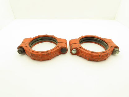 Victaulic 77 QuickVic 6" Rigid Coupling Grooved Pipe Fitting w/Gasket Lot of 2