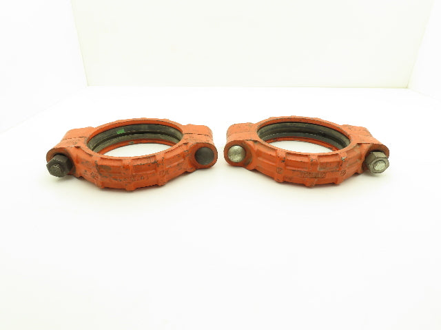 Victaulic 77 QuickVic 6" Rigid Coupling Grooved Pipe Fitting w/Gasket Lot of 2