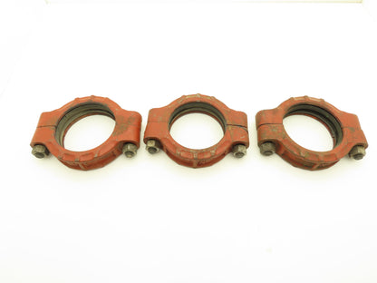 Tyler GB Gruvagrip No 100  5" Grooved Coupling Pipe Fitting w/Gasket Lot of 3