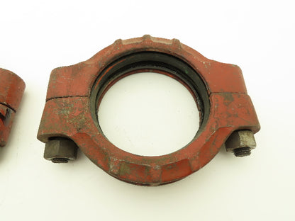 Tyler GB Gruvagrip No 100  5" Grooved Coupling Pipe Fitting w/Gasket Lot of 3