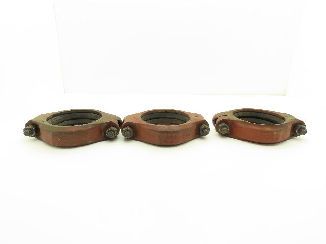 Tyler GB Gruvagrip No 105  5" Grooved Coupling Pipe Fitting w/Gasket Lot of 3