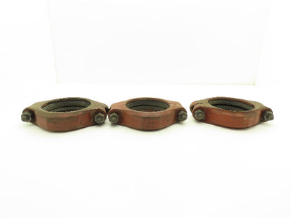 Tyler GB Gruvagrip No 105  5" Grooved Coupling Pipe Fitting w/Gasket Lot of 3