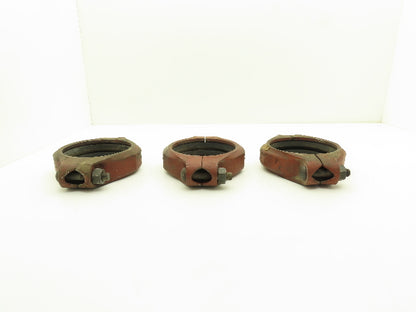 Tyler GB Gruvagrip No 105  5" Grooved Coupling Pipe Fitting w/Gasket Lot of 3