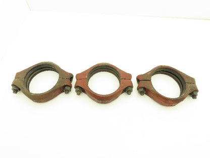 Tyler GB Gruvagrip No 105  5" Grooved Coupling Pipe Fitting w/Gasket Lot of 3