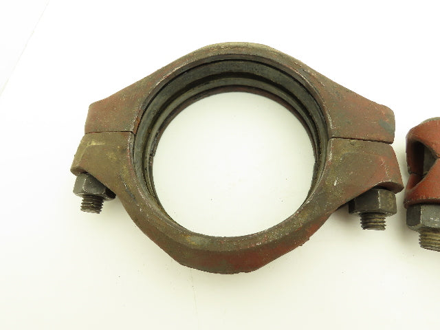 Tyler GB Gruvagrip No 105  5" Grooved Coupling Pipe Fitting w/Gasket Lot of 3