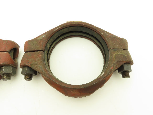 Tyler GB Gruvagrip No 105  5" Grooved Coupling Pipe Fitting w/Gasket Lot of 3