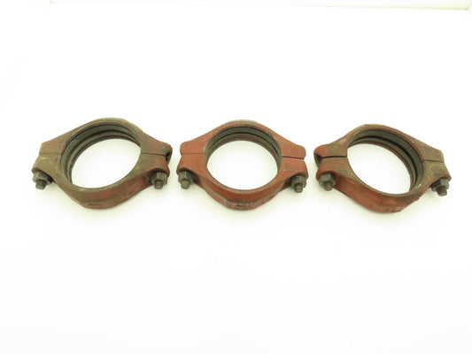 Tyler GB Gruvagrip No 105  5" Grooved Coupling Pipe Fitting w/Gasket Lot of 3