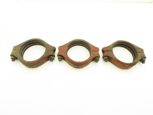 Tyler GB Gruvagrip No 105  5" Grooved Coupling Pipe Fitting w/Gasket Lot of 3