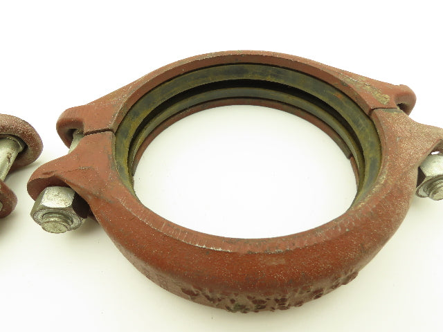 Tyler G-B No 120 Rigi-Grip 6" Grooved Coupling Pipe Fitting w/Gasket Lot of 2