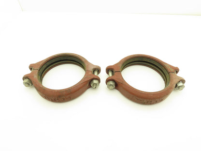 Tyler G-B No 120 Rigi-Grip 6" Grooved Coupling Pipe Fitting w/Gasket Lot of 2