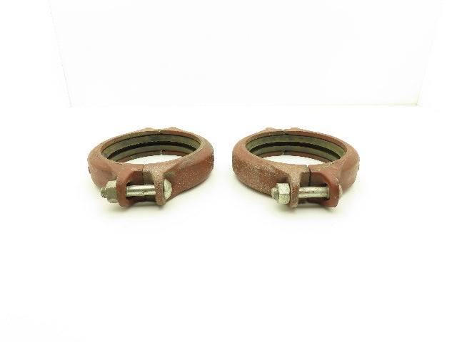 Tyler G-B No 120 Rigi-Grip 6" Grooved Coupling Pipe Fitting w/Gasket Lot of 2