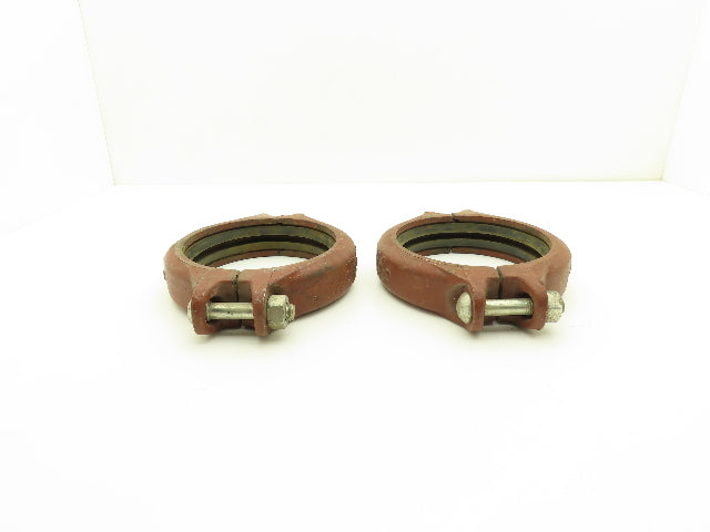 Tyler G-B No 120 Rigi-Grip 6" Grooved Coupling Pipe Fitting w/Gasket Lot of 2